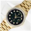 Image 2 : Rolex Men's 18K Yellow Gold Diamond Day Date Presidential Watch With Rolex Box