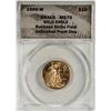 Image 1 : 1999-W $10 American Gold Eagle Coin ANACS MS70 Unfinished Proof Dies
