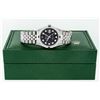 Image 9 : Rolex Men's Stainless Steel Diamond and Sapphire Datejust Wristwatch with Rolex Box