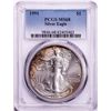 Image 1 : 1991 $1 American Silver Eagle Coin PCGS MS68 Nice Toning