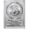 Image 2 : 2021-(S) Ty. 1 $1 American Silver Eagle Coin PCGS MS70 Cleveland Signature FDOI