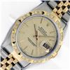 Image 1 : Rolex Men's Two Tone Champagne Linen Index Diamond Datejust Wristwatch