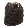 Image 2 : Chanel Black Canvas CC Chain Bucket Bag