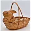 Image 2 : Ethnic Wicker Rabbit Basket
