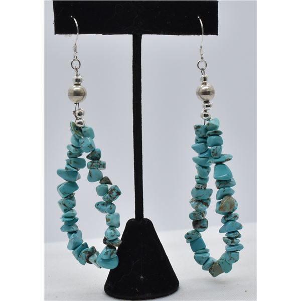 Quail Ridge Turquoise Nugget Earrings by McLellan