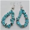 Image 3 : Quail Ridge Turquoise Nugget Earrings by McLellan