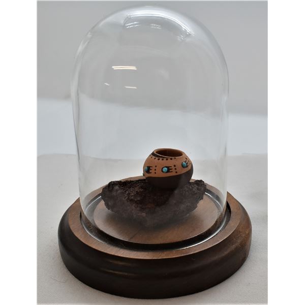 Miniature Native American Pottery Jar Display