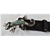 Image 3 : Sterling Silver Chrysocolla Lizard Belt Buckle
