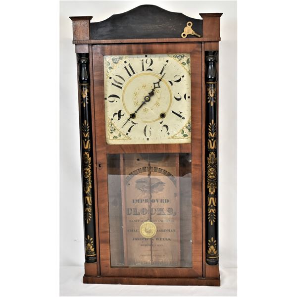 Antique Boardman & Wells Empire Mantel Clock