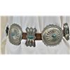 Image 2 : Large Navajo Nickel Silver Concho Belt