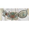 Image 3 : Large Navajo Nickel Silver Concho Belt