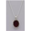 Image 3 : Natural Red Garnet Pendant Necklace