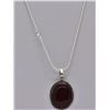 Image 4 : Natural Red Garnet Pendant Necklace