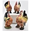 Image 1 : Mid Century Glazed Ceramic Pottery Chickens