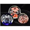 Image 1 : 3 Hand Blown Paperweights