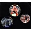 Image 4 : 3 Hand Blown Paperweights