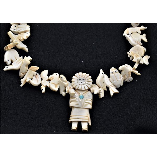 Navajo Fetish Necklace, Marie and Lelander Perry