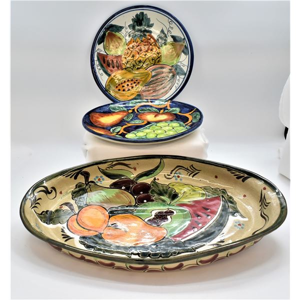 3 Mexican Pottery Collectiles