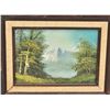 Image 3 : Framed Landscape Snowy Mountain Scene