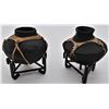 Image 4 : 4 Tarahumara Pots and 3 Metal Stands