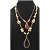 Image 1 : Carnelian Necklace and Amber Necklace