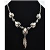 Image 1 : Navajo Sterling Pink Mother of Pearl Necklace
