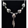 Image 2 : Navajo Sterling Pink Mother of Pearl Necklace