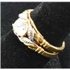 Image 2 : 14K HGE Wedding Set 5mm CZ Solitaire by Lind, 6.5