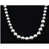 Image 2 : Sterling Silver Graduated Bead Necklace