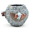 Image 3 : Zuni Turquoise Encrusted Fetish Pot