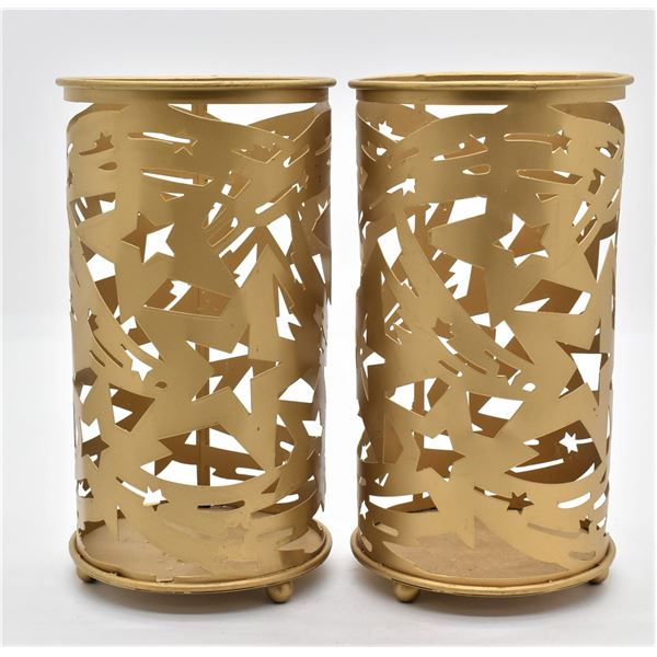 Pair of Holiday Luminarias