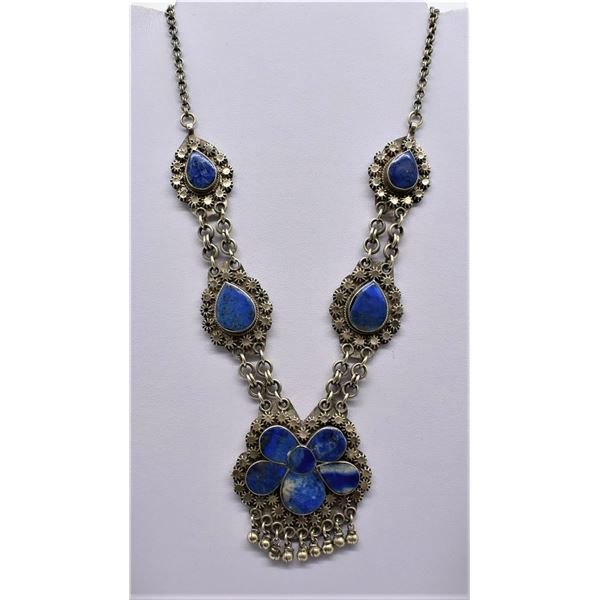 East India Lapis Pendant Necklace