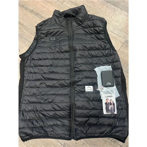 Lot of 1 Heated Vest for Men/Women (Size X-Large) w/ Powerbank