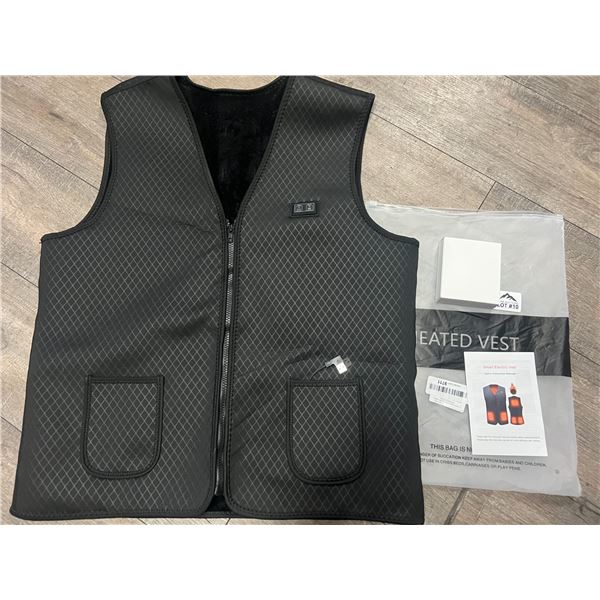 Lot of 1 Heated Vest for Men/Women (Size X-Large) w/ Powerbank