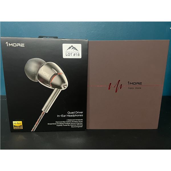 Lot of 1 Pair of Quad Driver In-Ear Headphones by 1More