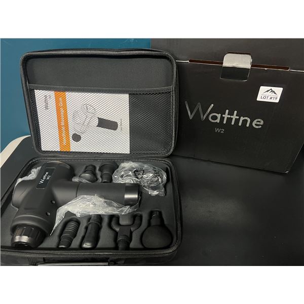 Lot of 1 Wattne W2 Handheld Deep Tissue Massage Gun