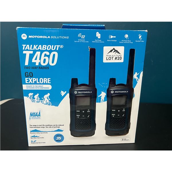 Lot of 1 Motorola Talkabout T460 Two-Way Radios/Walkie Talkies