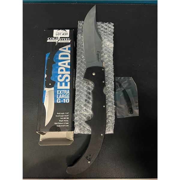 Lot of 1 Cold Steel Espada G-10 Extra Large Lockback Knife