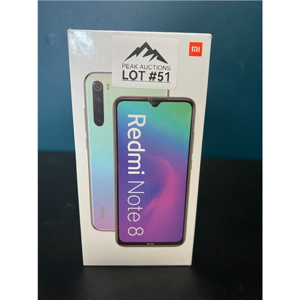 Lot of 1 Redmi Note 8 Android Smartphone - Moonlight White