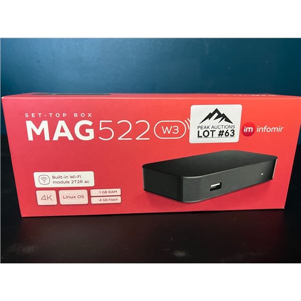 Lot Of 1 Linux Set Top Box MAG 522 W3 Lot of 1 linux set top box mag 522 w3