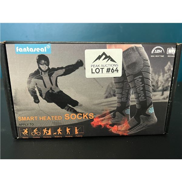 Lot of 1 Pair of Heated Socks w/ Powerbanks
