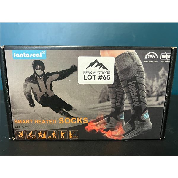 Lot of 1 Pair of Heated Socks w/ Powerbanks