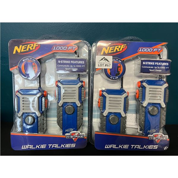 Lot of 2 NERF Walkie Talkie Sets (2pcs per Set)