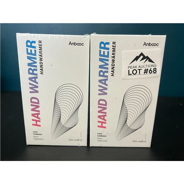 Lot of 2 Portable Rechargeable Hand Warmers/Powerbanks