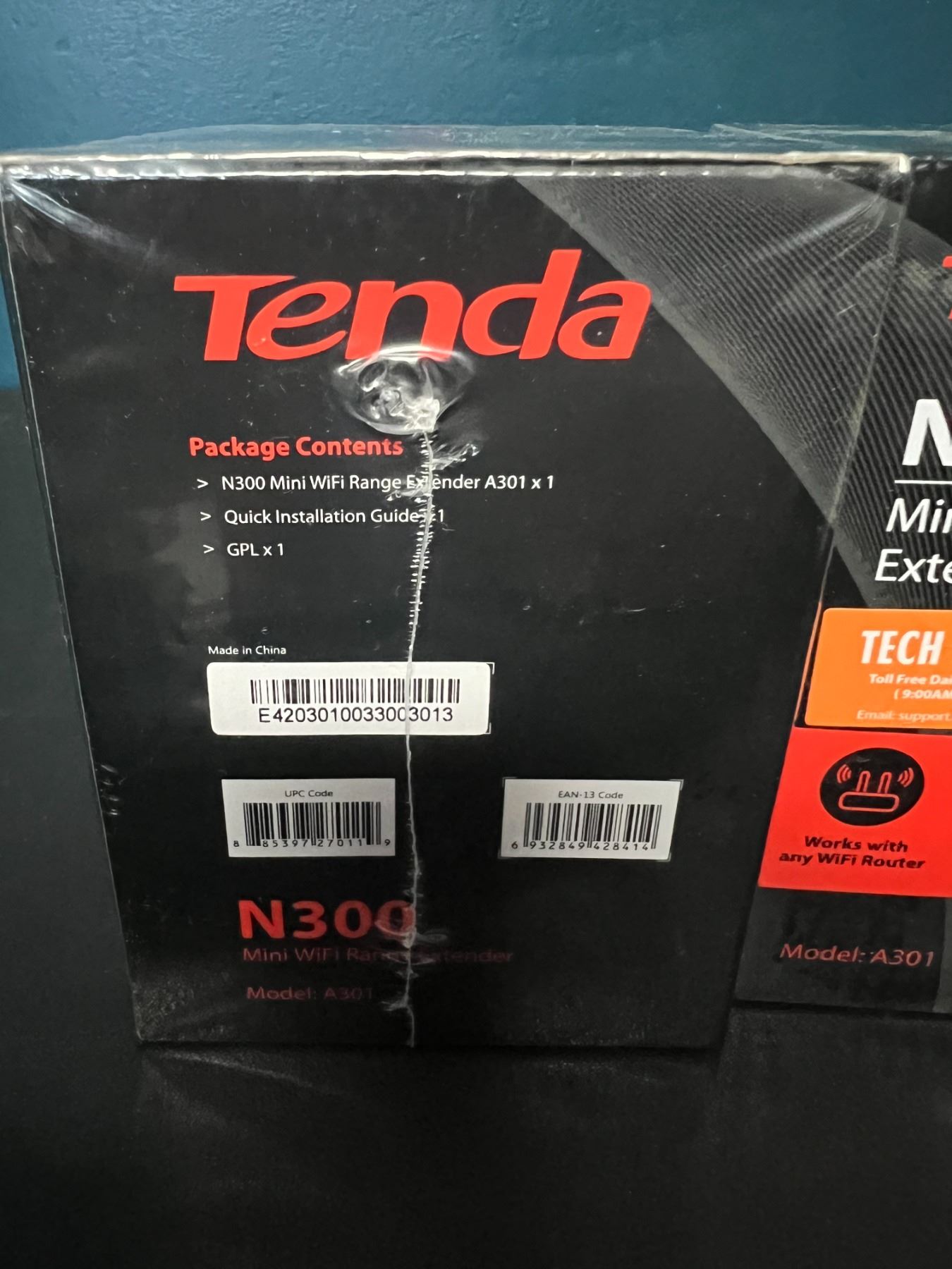 Lot of 2 Tenda N300 Mini WiFi Range Extenders