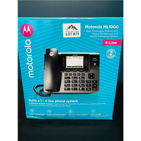 Lot of 1 Motorola ML1000 Expandable 4-Line Business Phone System