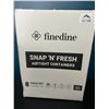 Image 1 : Lot of 1 FineDine Snap N' Fresh Airtight Containers (8pc set)