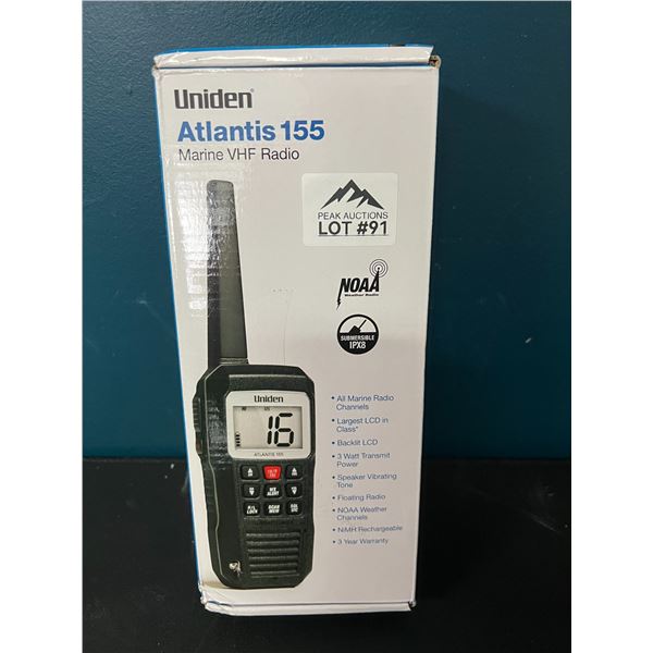 Lot of 1 Uniden Atlantis 155 Marine VHF Radio