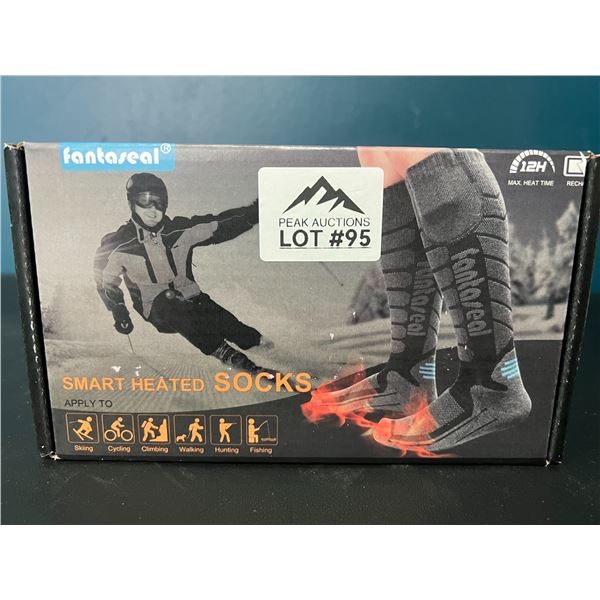 Lot of 1 Pair of Heated Socks w/ Powerbanks