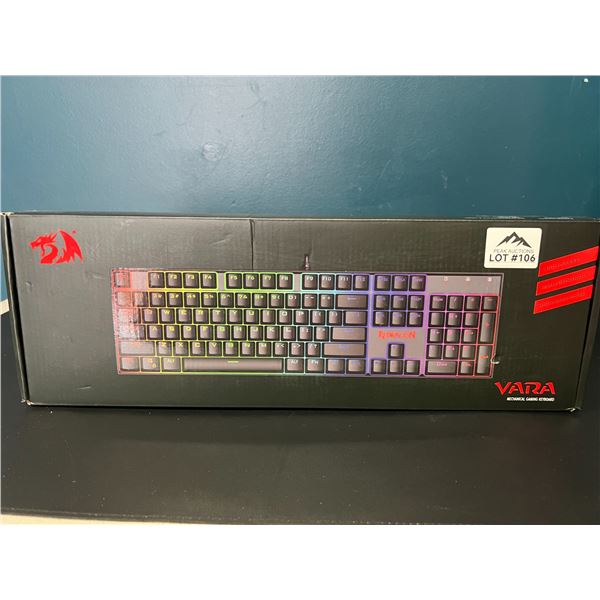 Lot of 1 Red Dragon Vara RGB Mechanical Gaming Keyboard